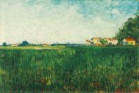 Gogh, Vincent van - Farmhouses in a Wheat Field Near Arles